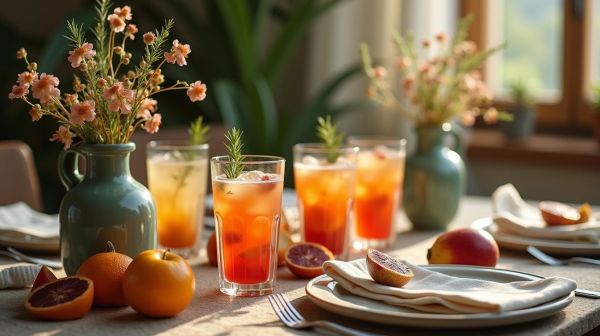 Cocktails et boissons artisanales pour une réception : les tendances nature et terroir